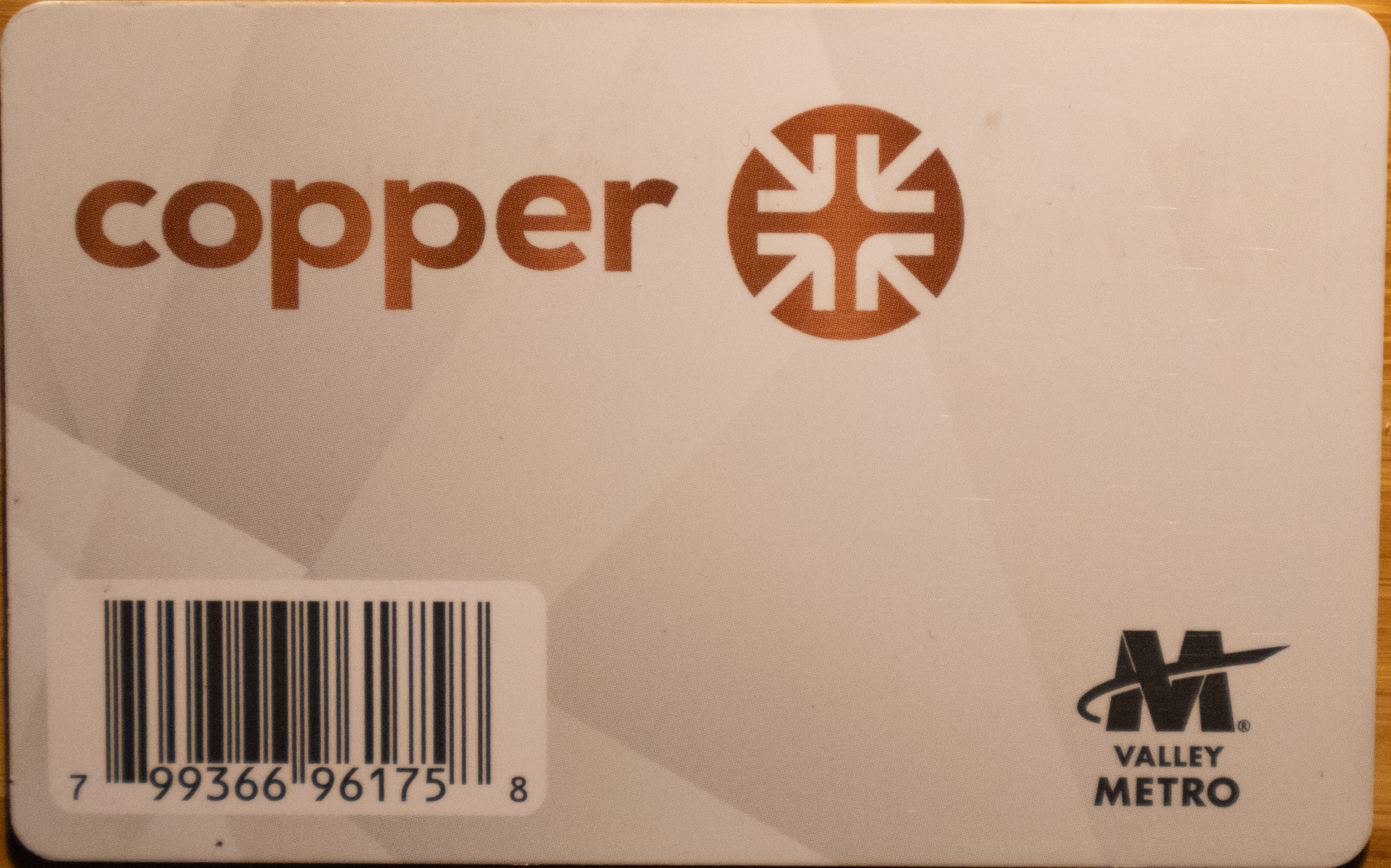 Reduced Fare Copper Card