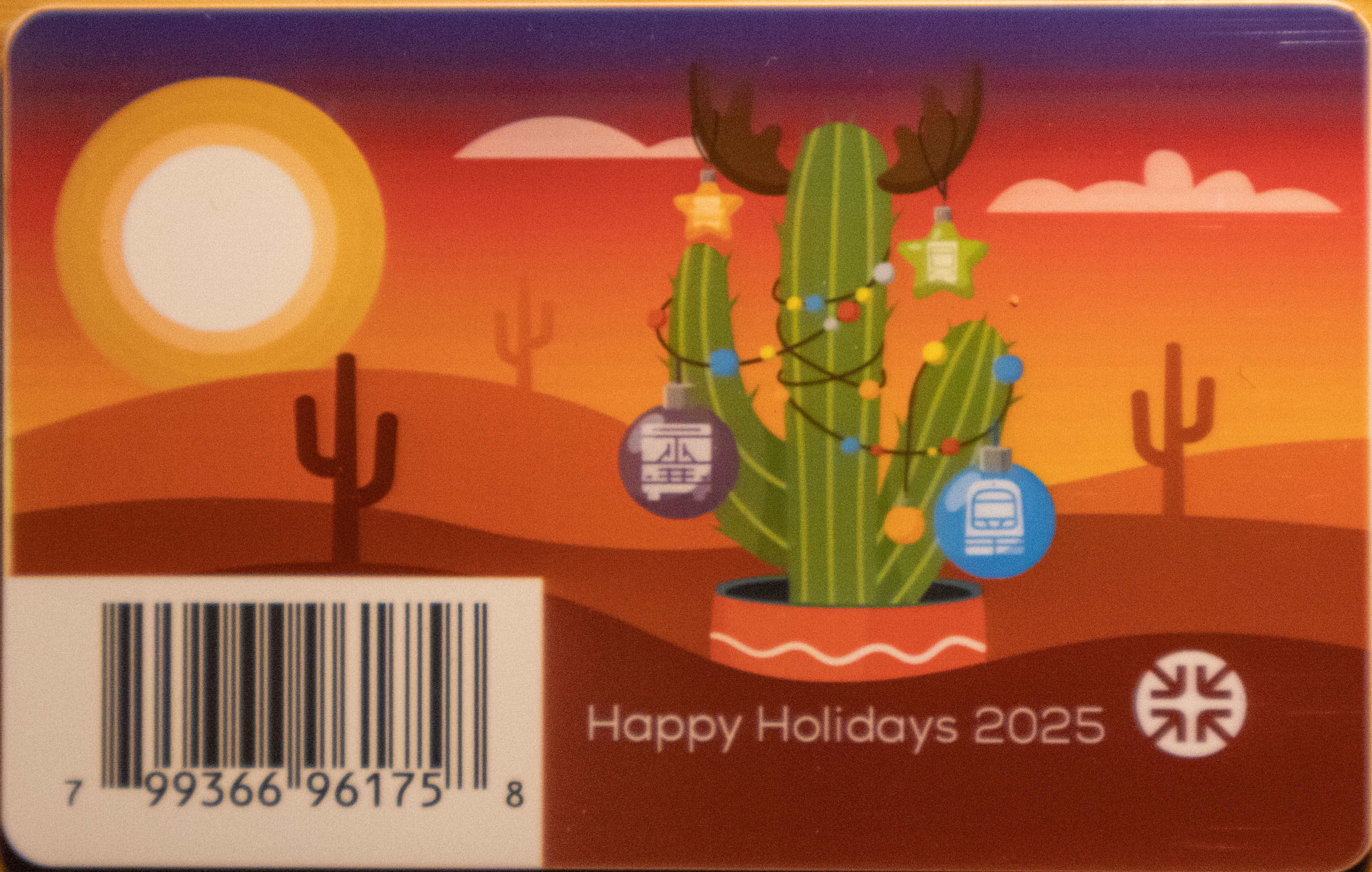 Happy Holidays 2025 Copper Card