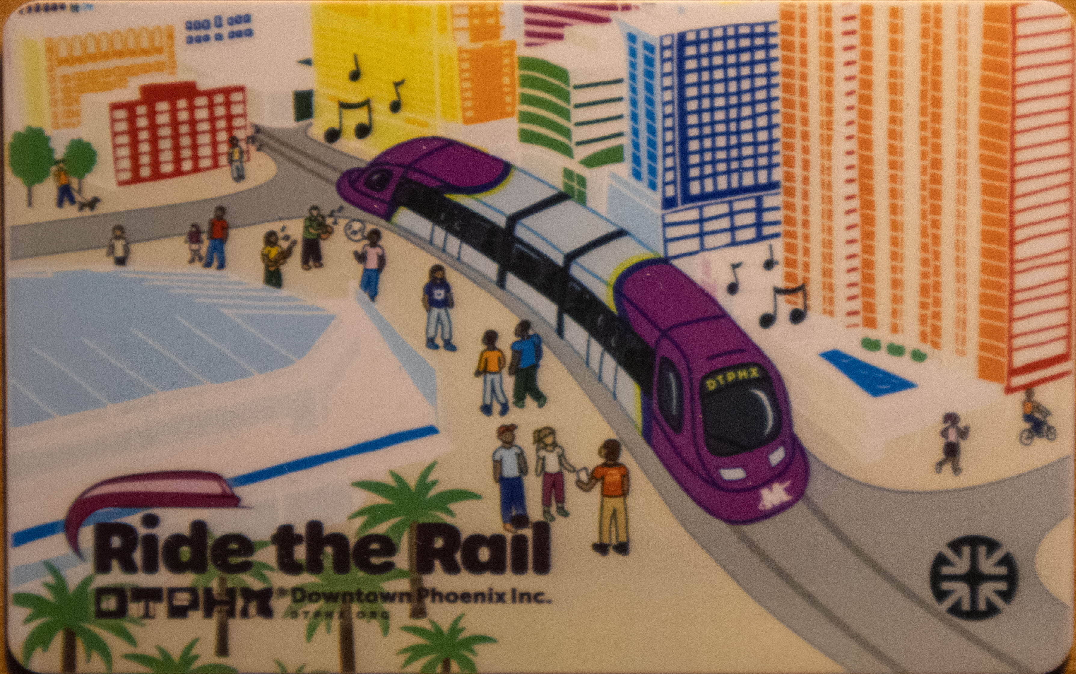Downtown Phoenix Ride the Rail Copper Card