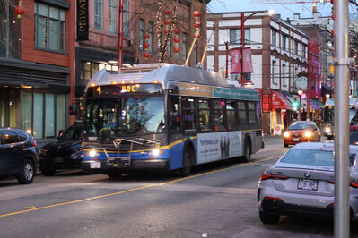 Bus 2157
1/5/2025 - Bus 2157 on route 4
Keywords: TransLink Route 4;Trolleybus;New Flyer