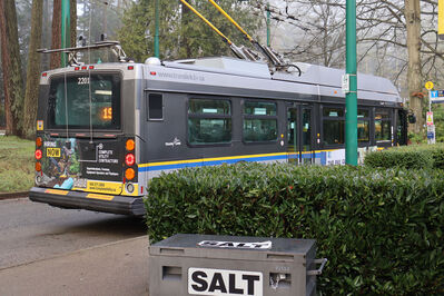 Bus 2201
1/6/2025 - Bus 2201 on route 19
Keywords: TransLink Route 19;Trolleybus;New Flyer