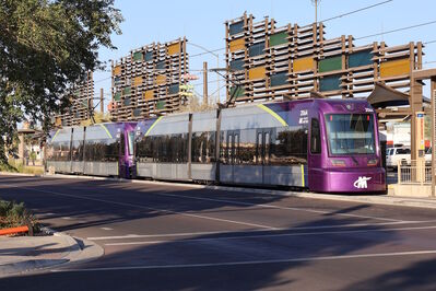 Trains 206 & 212
12/6/2024 - Trains 206 & 212 parked at the [url=https://transit.aznate.tech/phoenix/rail/]Light Rail[/url] route terminus
Keywords: Valley Metro Rail;Light Rail;Siemens