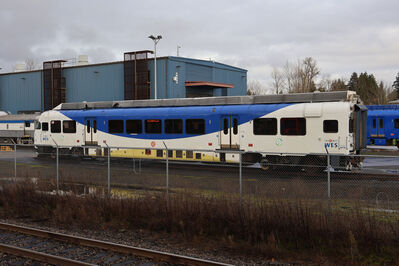 Train 1001
1/3/2025 - Train 1001 parked at the WES yard
Keywords: TriMet WES;Commuter rail;Colorado Railcar