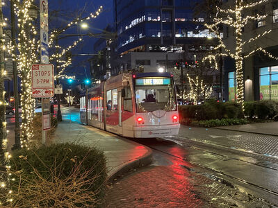 Train 302
1/4/2025 - Train 302 on the South Lake Union line
Keywords: Seattle Streetcar South Lake Union Line;Streetcar;Inekon