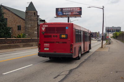 Bus 6361
8/12/2026 - Bus 6361 on route 86
Keywords: Pittsburgh Regional Transit Route 86;Bus;Gillig