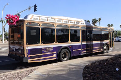 Bus 4509
10/14/2025 - Bus 4509 on the [url=https://transit.aznate.tech/phoenix/bus/mlhd/]Scottsdale Trolley MLHD[/url] route
Keywords: Valley Metro Scottsdale Trolley MLHD;Bus;Gillig