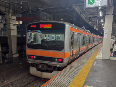 Train 
6/14/2026 - Train on the Musashino Line
Keywords: JR East Musashino Line;Regional rail;Tokyu Car Corporation;Kawasaki;JR East