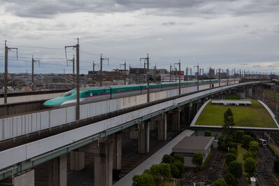 Train
6/4/2026 - Train on the Tohoku Shinkansen route
Keywords: JR East Tohoku Shinkansen;High-speed rail;Hitachi;Kawasaki